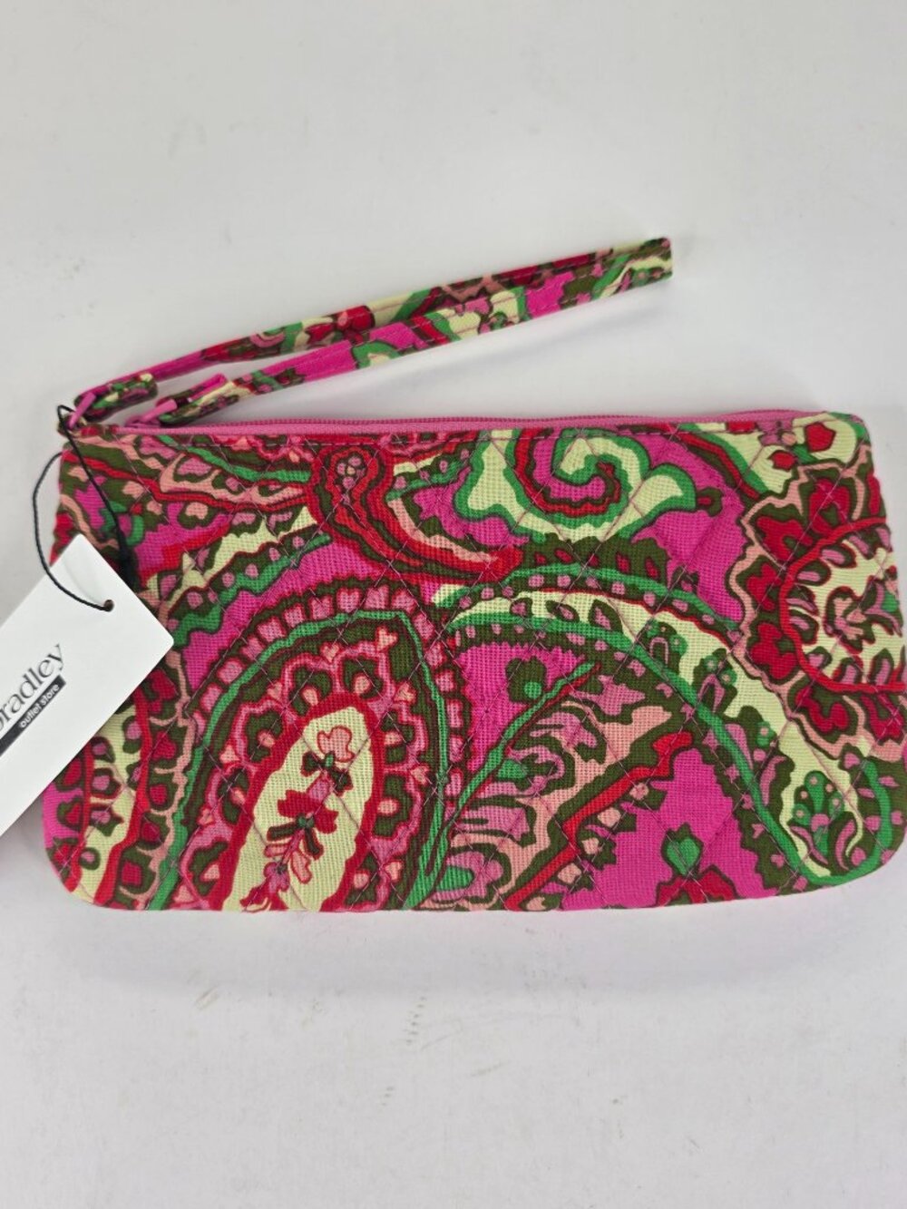 Vera Bradley Capri Pink Essential Zip Wristlet Clutch Wallet